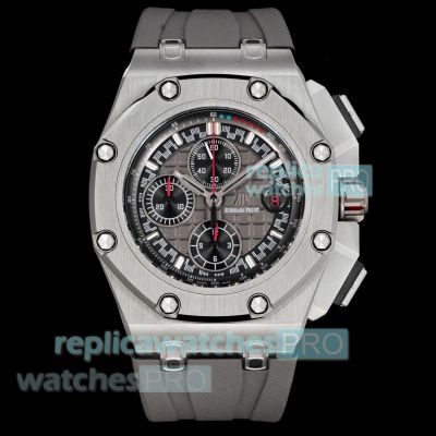 Swiss Clone LS Factory AP Royal Oak Offshore Michael Schumacher Grey Dial Watch 44mm